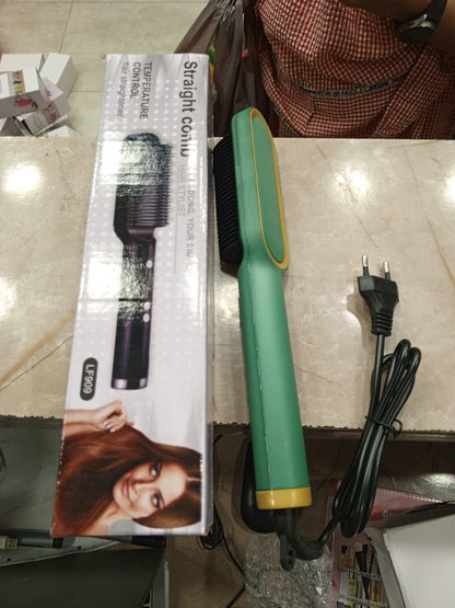 Hair Straightener Brush | 6 Heating Modes Electric Hair Straightener Comb